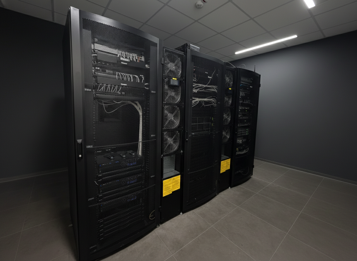 Server Rack Close-up